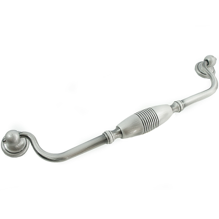 MNG 9" Striped Drop Pull, Satin Chrome 15821